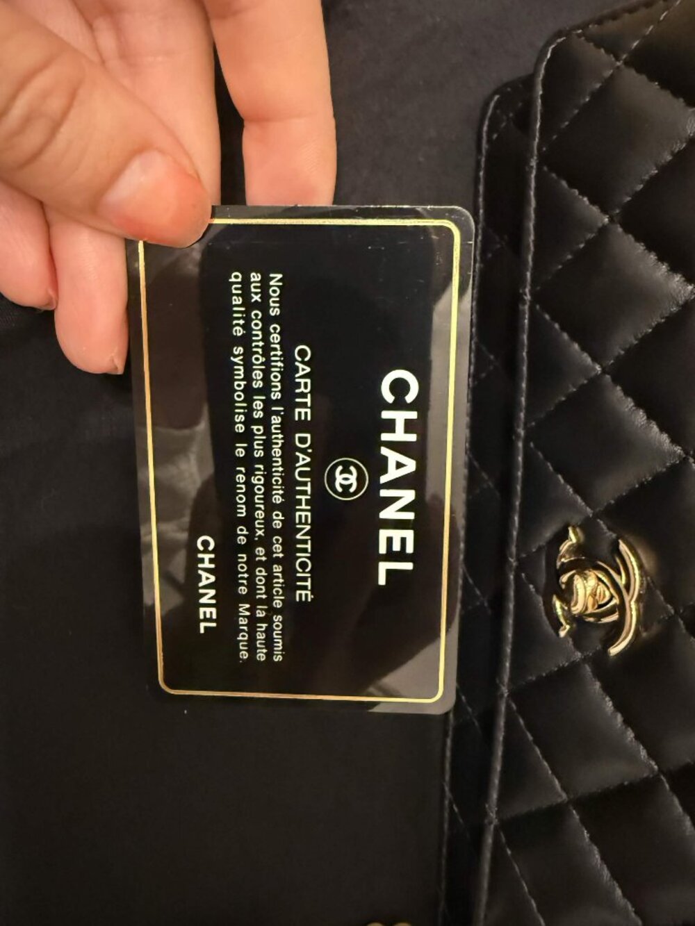 Chanel Fantasy Pearl Flap Bag in Black Lambskin, LGHW - Picture 11 of 11